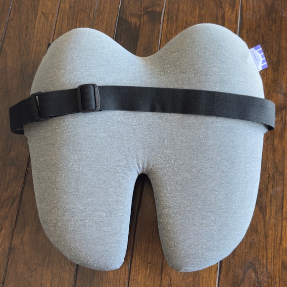 Gray Memory Foam Back Relief Lumbar Seat Cushion - Picture 2 of 6